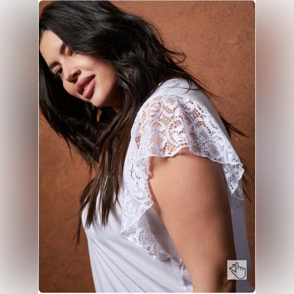 Torrid Flutter Sleeve Top - Picture 2 of 7